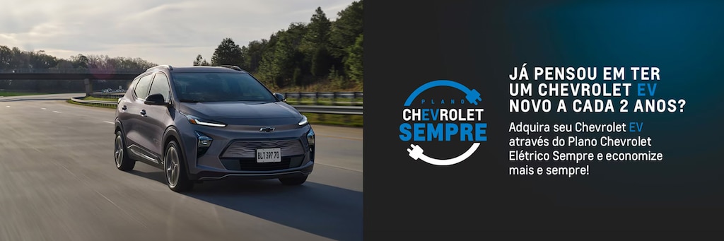 O plano Chevrolet Sempre na Absoluta Imirim também inclui carros eletricos